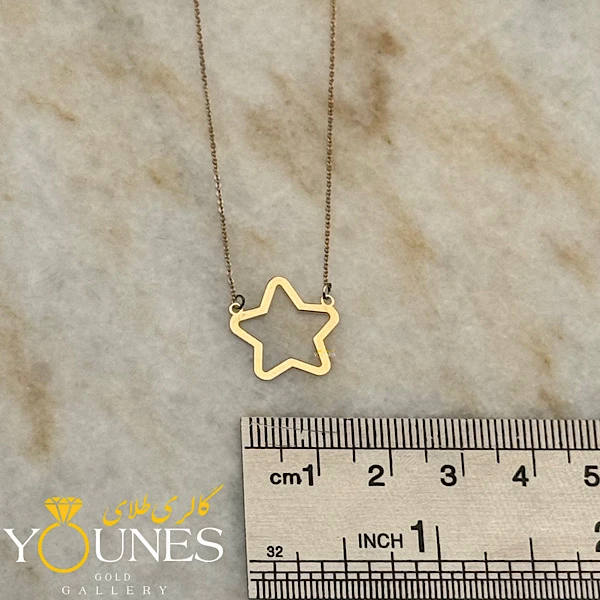 گردنبند ستاره مینیمال طلا